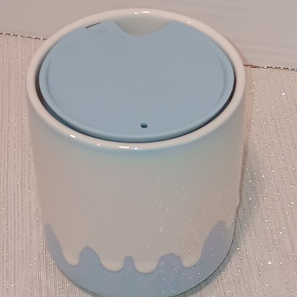 STARBUCKS 2023 Holiday Iridescent Rainbow Glacier Drip Ceramic Mug Cup 8oz - Picture 1 of 5